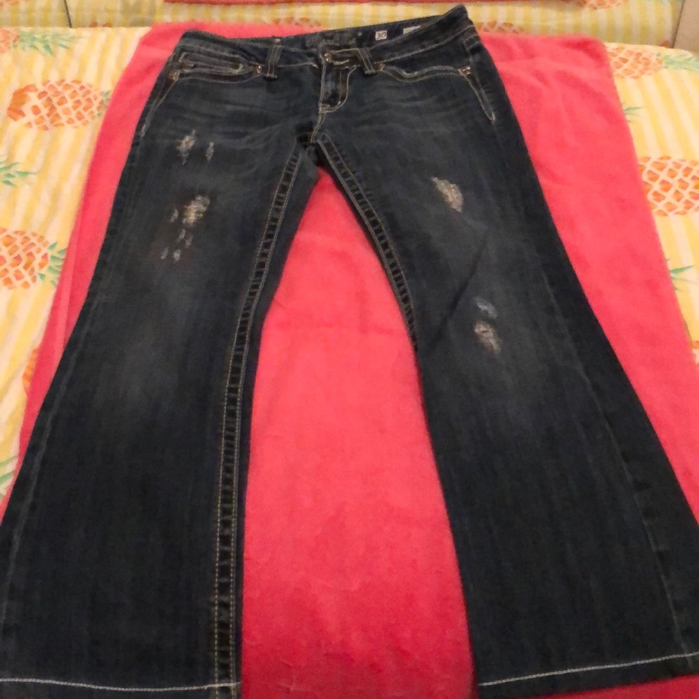 Distressed miss me jeans